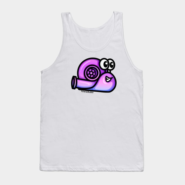 Turbo Snail (Version 1) - Electric Purple Tank Top by hoddynoddy